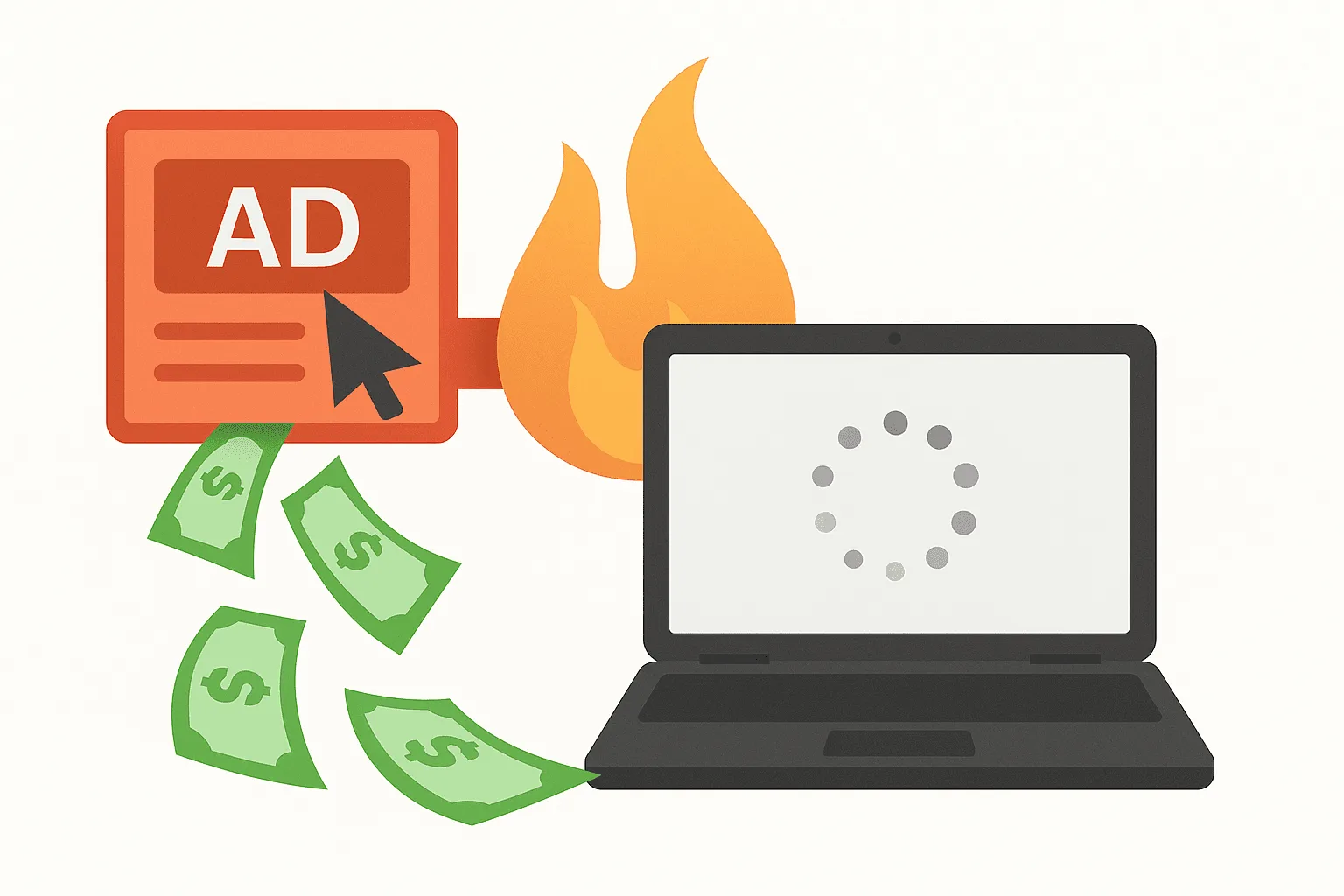 Business owner reviewing website issues before running paid ads